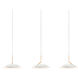 Royyo LED 6.5 inch Matte white with gold Pendant Ceiling Light